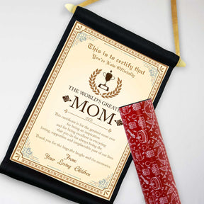 The Worlds Greatest Mom Certificate Scroll-6