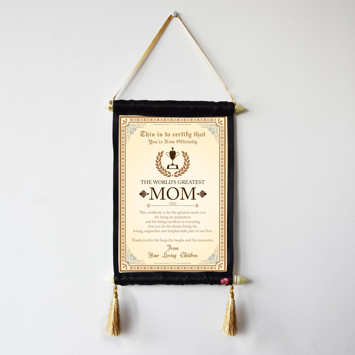 The Worlds Greatest Mom Certificate Scroll-4