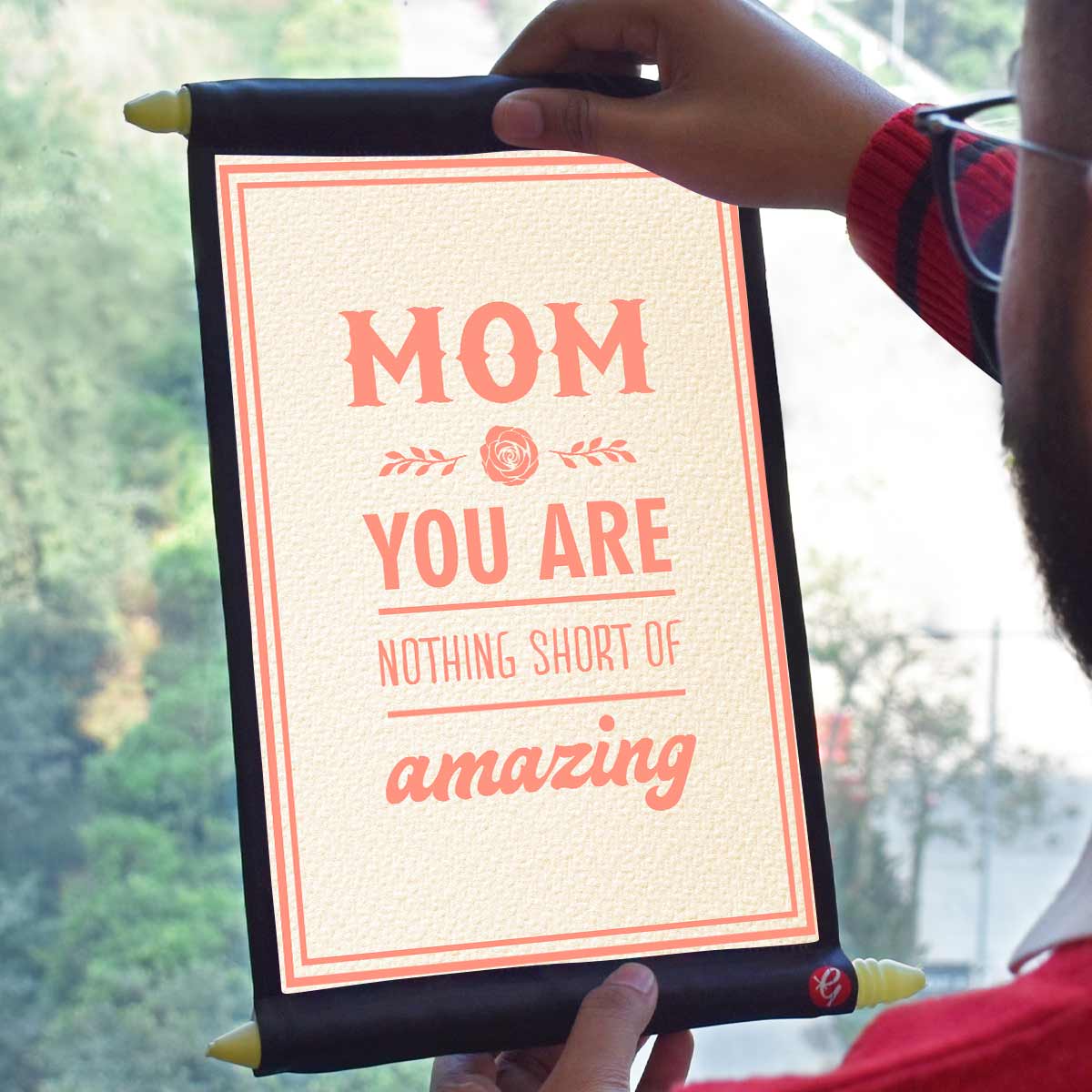 Mom You Are Amazing Scroll Gift For Mother's Day-1