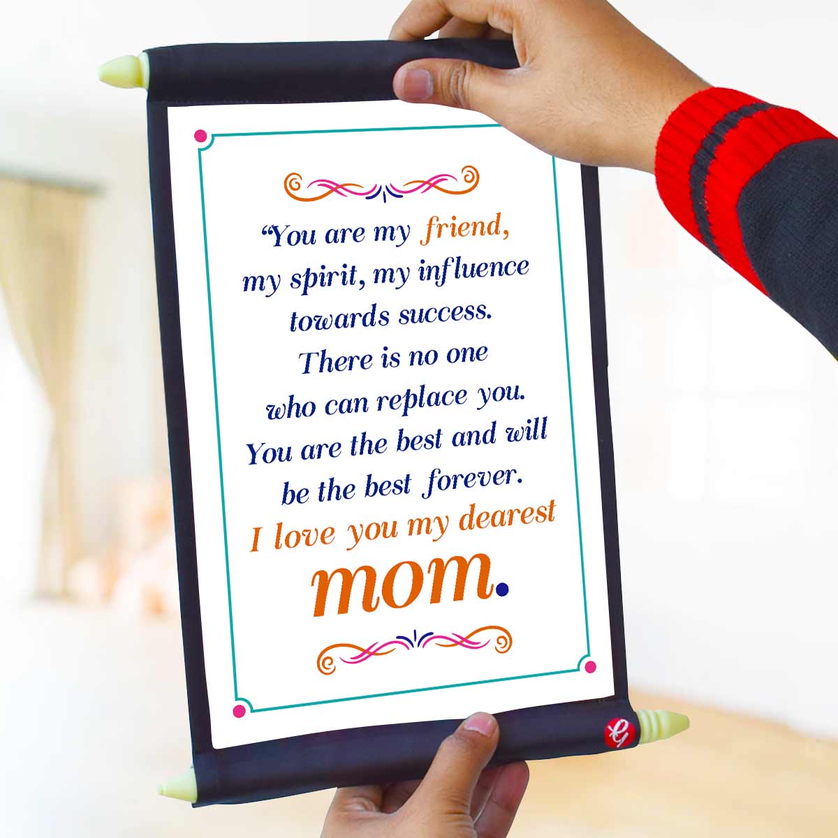 Love You My Dearest Mom Scroll Gift For Mother's Day-2