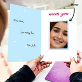 Customized My World Mirror Greeting Card Gift For Mom 1