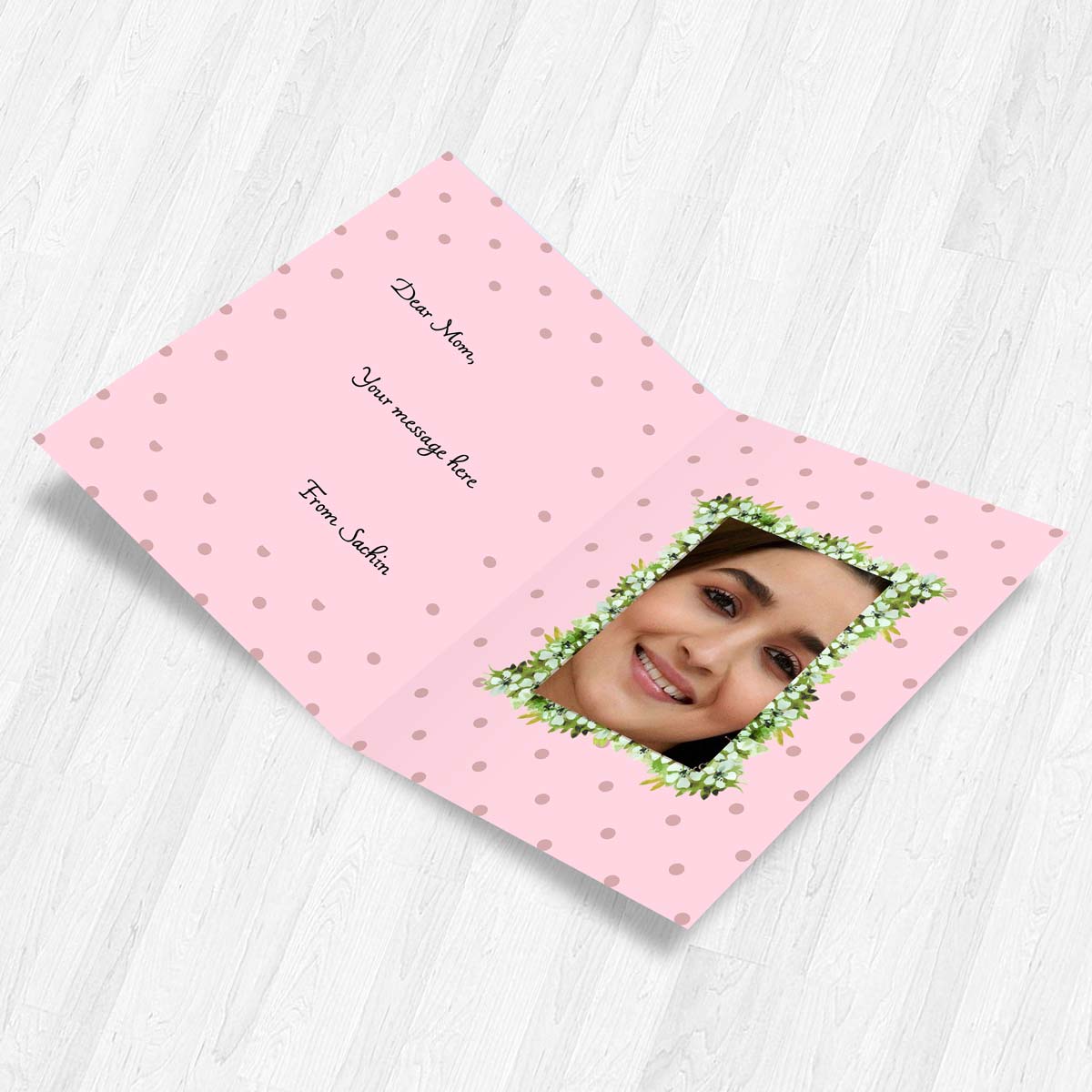Personalized Mother Mirror Greeting Card Gift For Mom 3