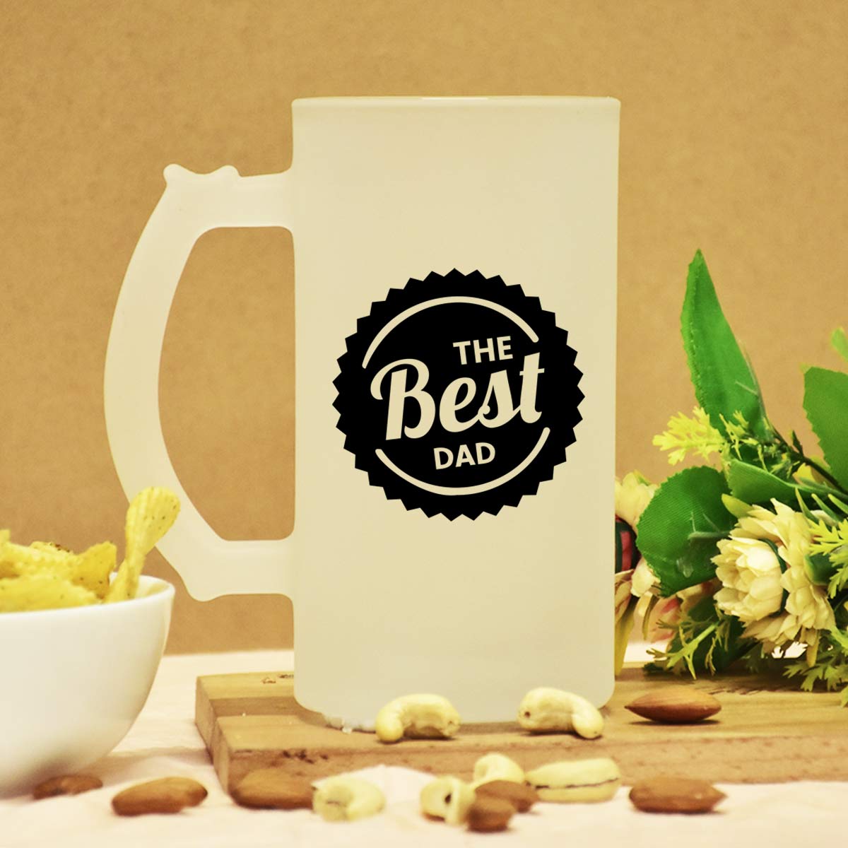 The Best Dad Transparent Beer Mug Gift For Father's Day