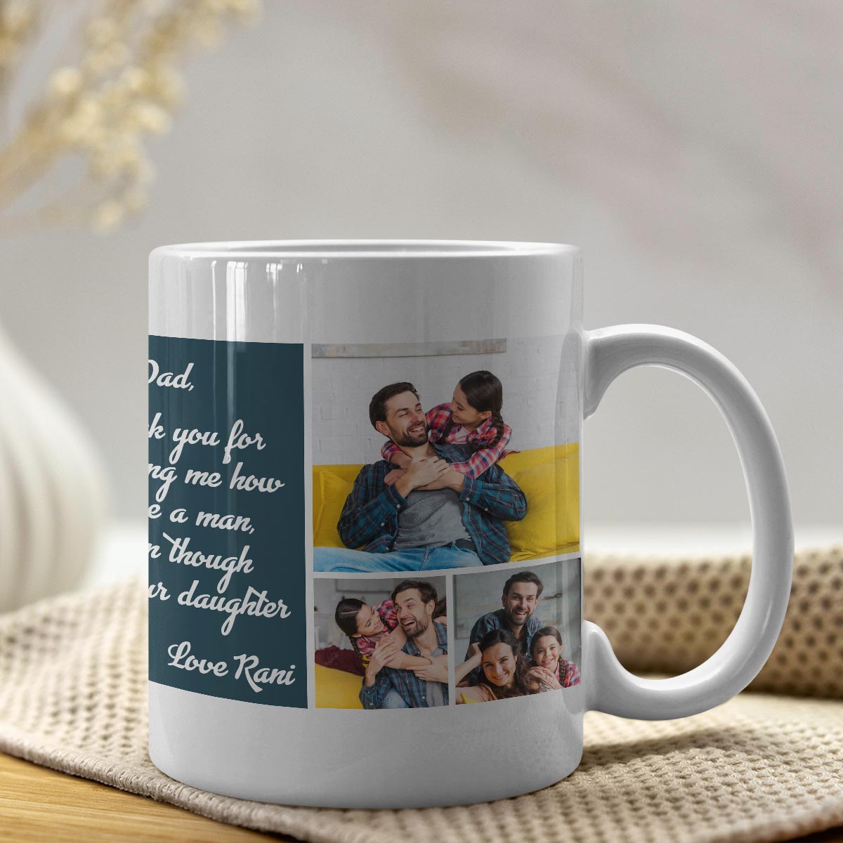 Customized #1 Daddy Coffee Mug Gift For Father's Day