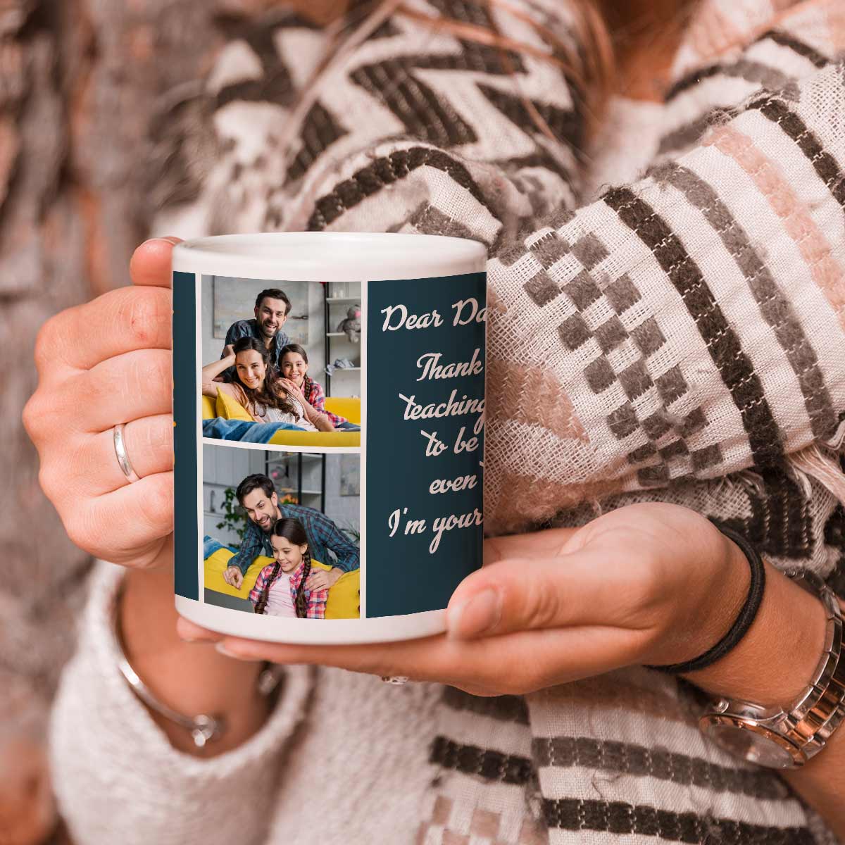 Customized #1 Daddy Coffee Mug Gift For Father's Day
