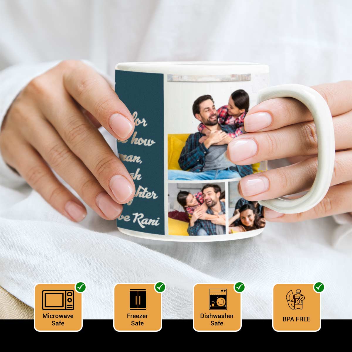Customized #1 Daddy Coffee Mug Gift For Father's Day