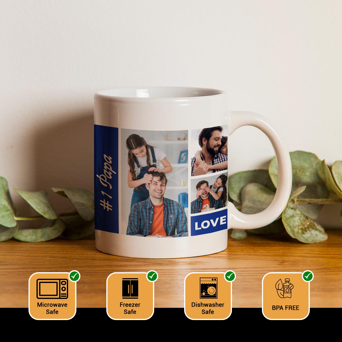 Personalised Wonderful Father's Day Coffee Mug-3