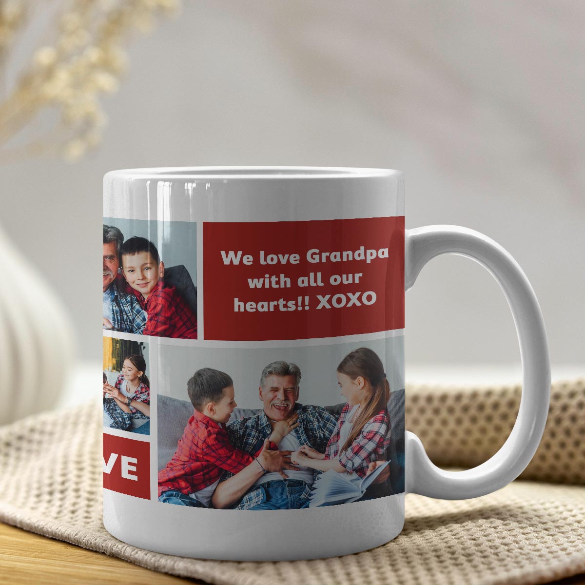 Personalised No.1 Grandpa Coffee Mug-2