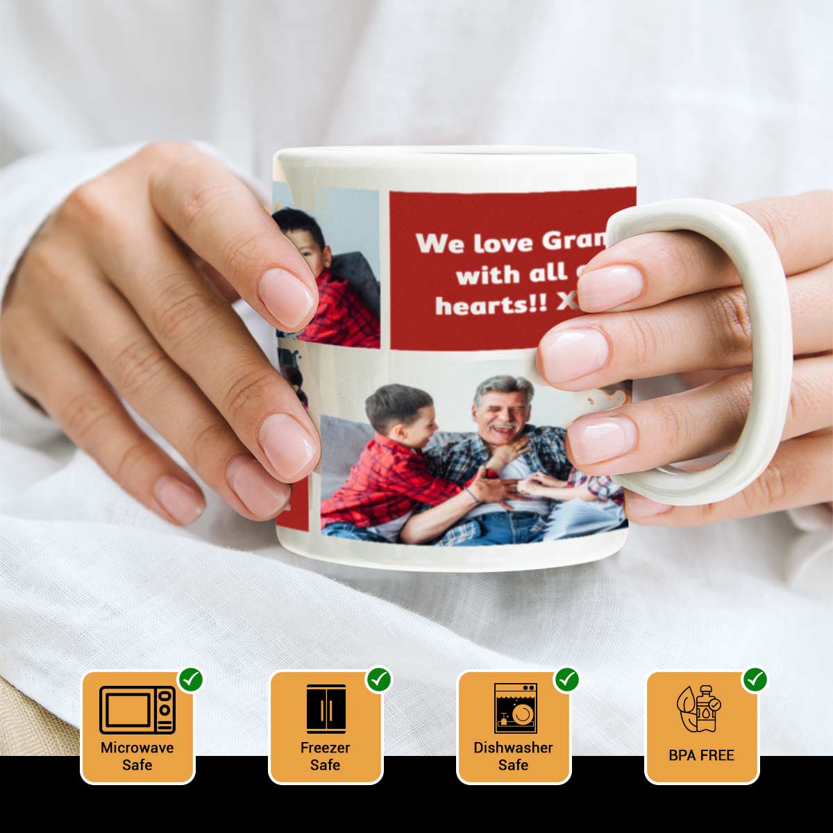 Personalised No.1 Grandpa Coffee Mug-3