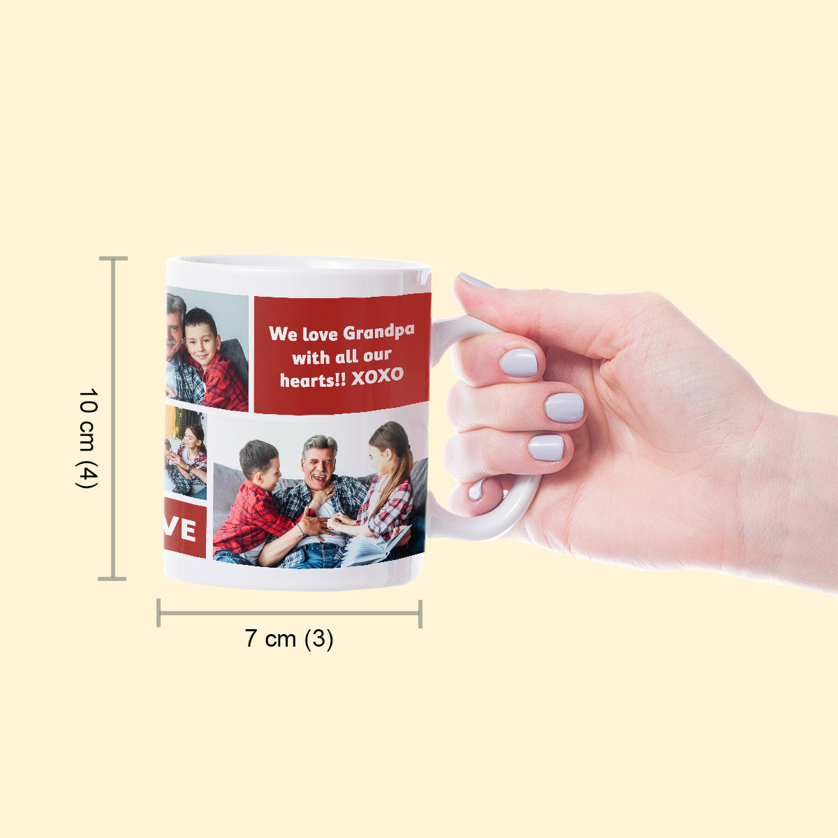 Personalised No.1 Grandpa Coffee Mug-5