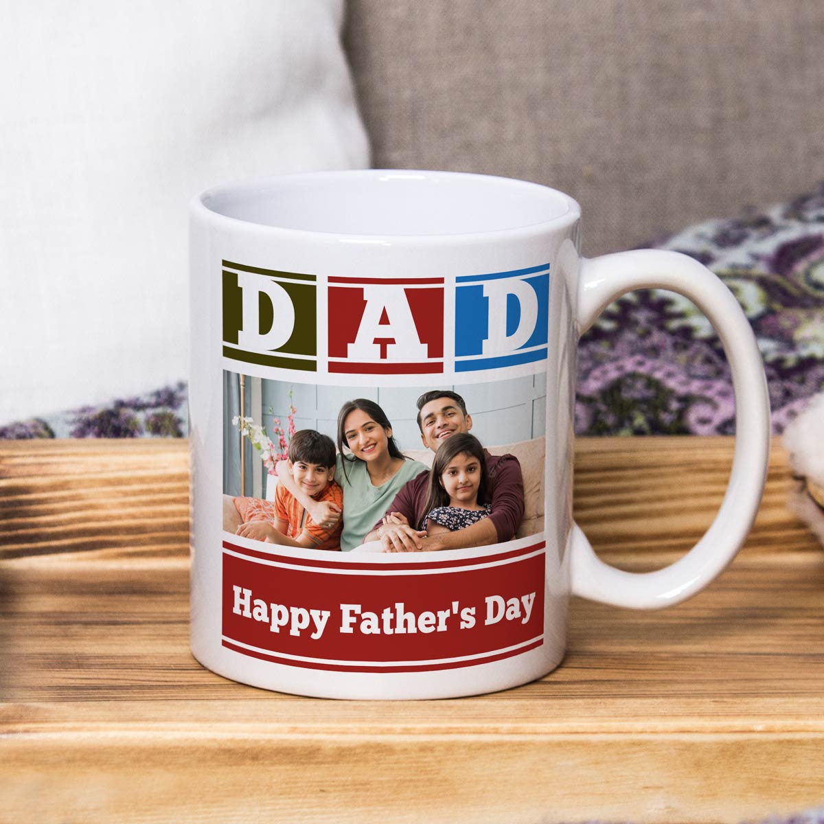 Personalised Happy Fathers Day Dad Coffee Mug