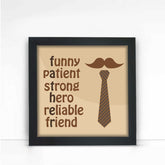 Strong Father Poster Frame Gift For Dad 1