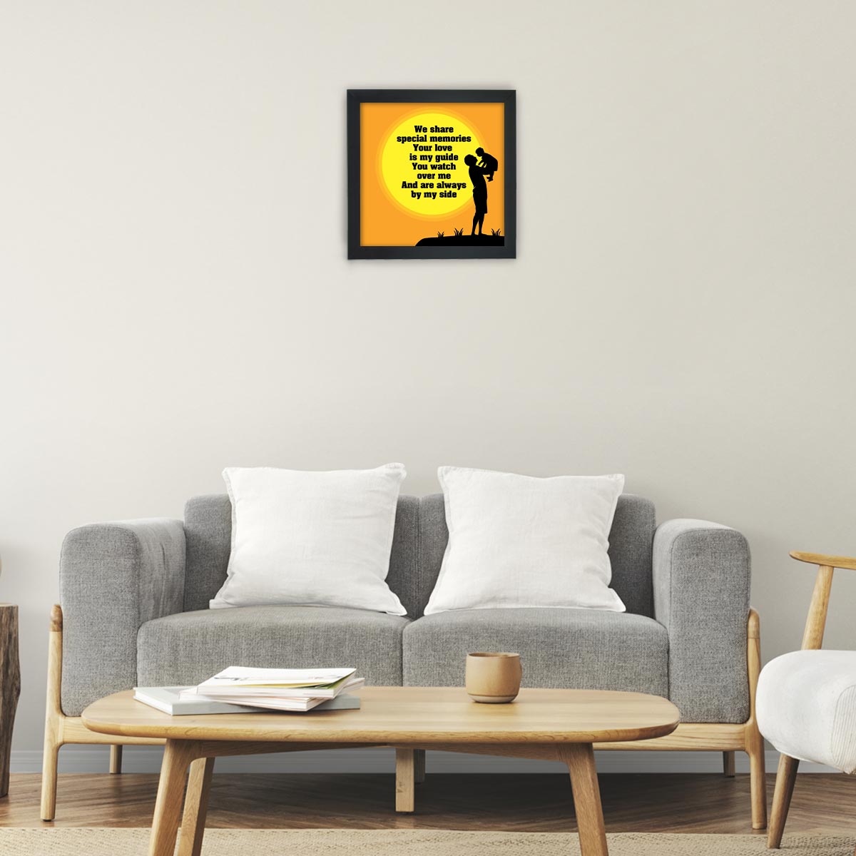 Dad Always By My Side Poster Frame Gift For Father's Day 2