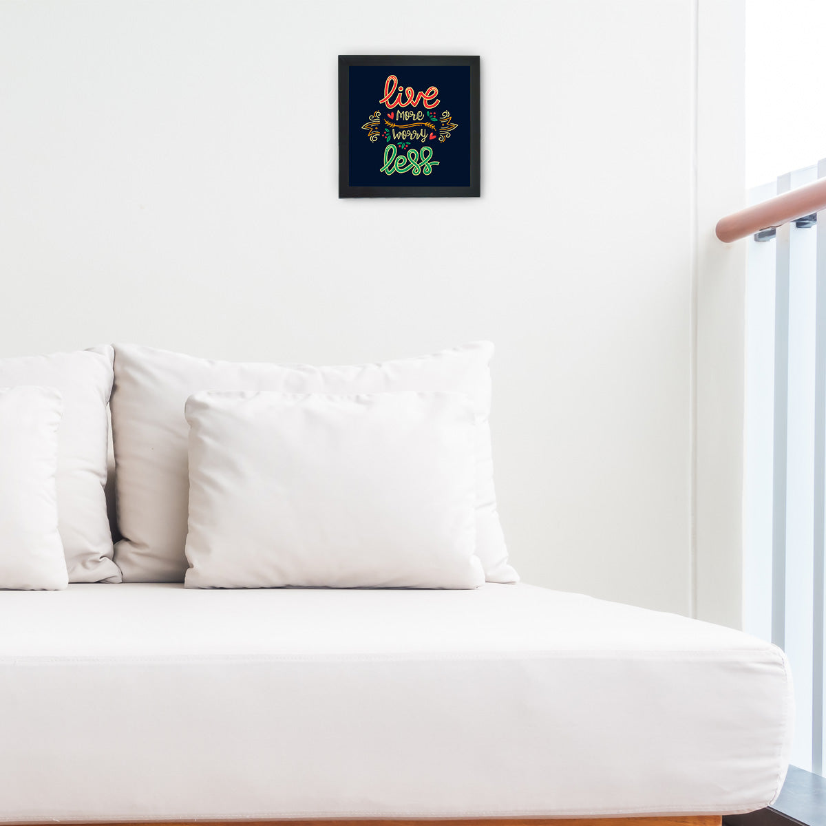Live More Worry Less Wall Poster Frame
