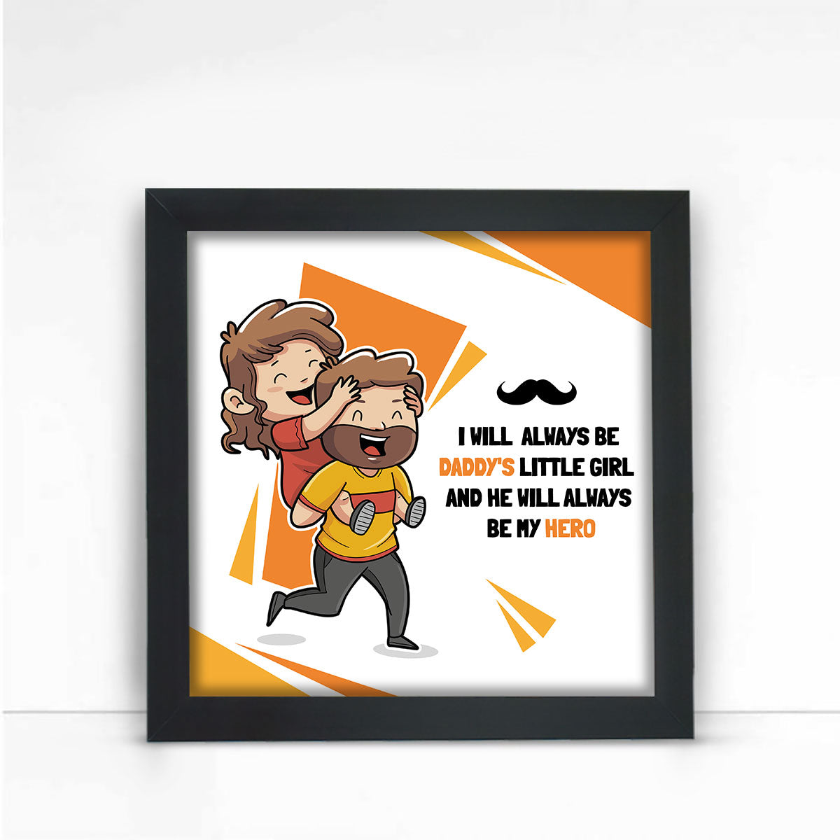 Daddy's Little Girl Wall Poster Frame Gift For Father's Day 1