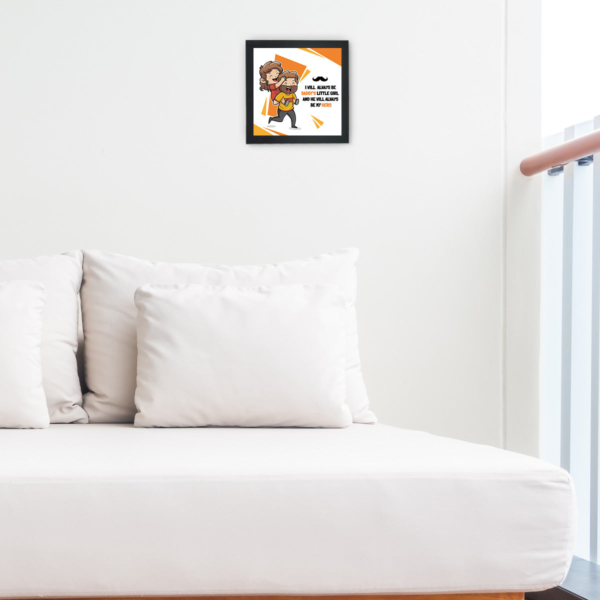 Daddy's Little Girl Wall Poster Frame Gift For Father's Day 3