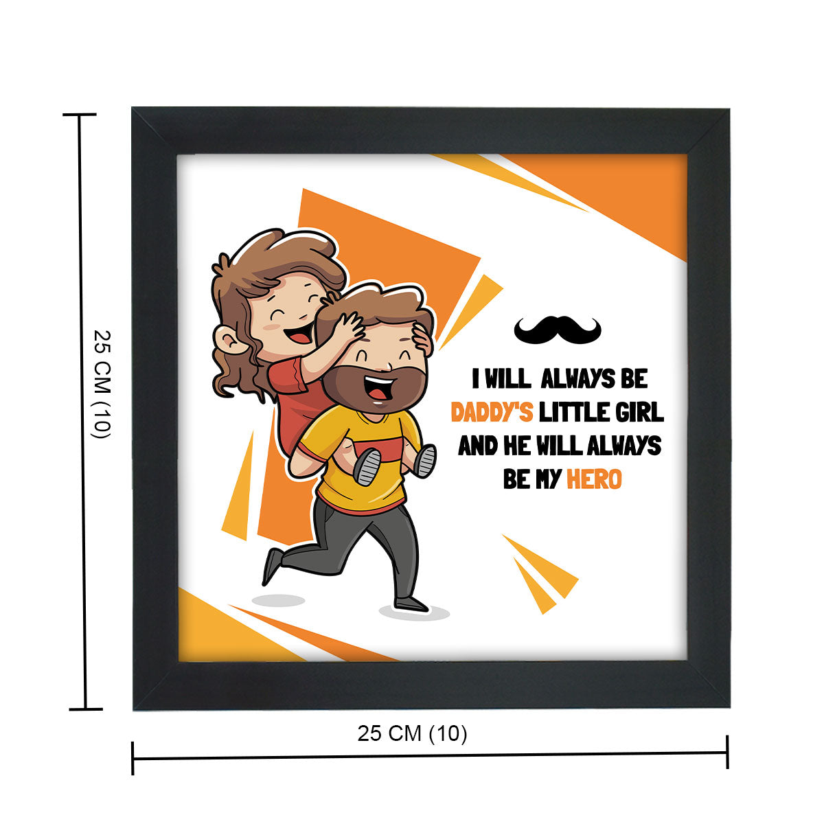 Daddy's Little Girl Wall Poster Frame Gift For Father's Day 4