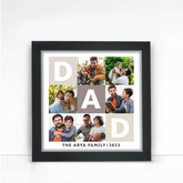 Customized Dad Family Name Wall Poster Frame Gift For Father's Day 1