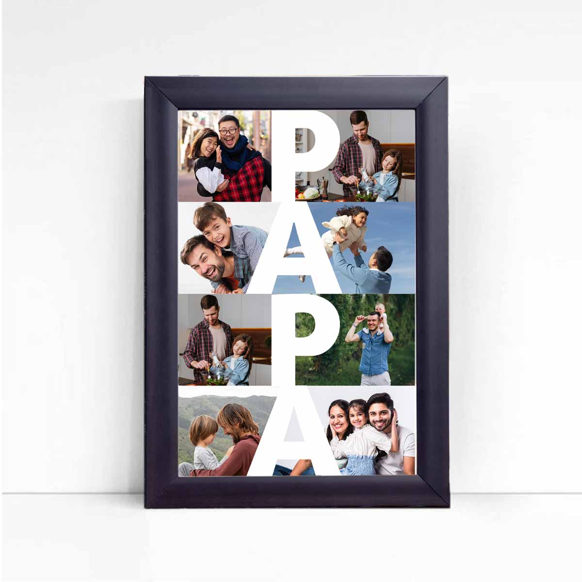 Customized Papa A4 Wall Poster Frame Gift For Father's Day 2