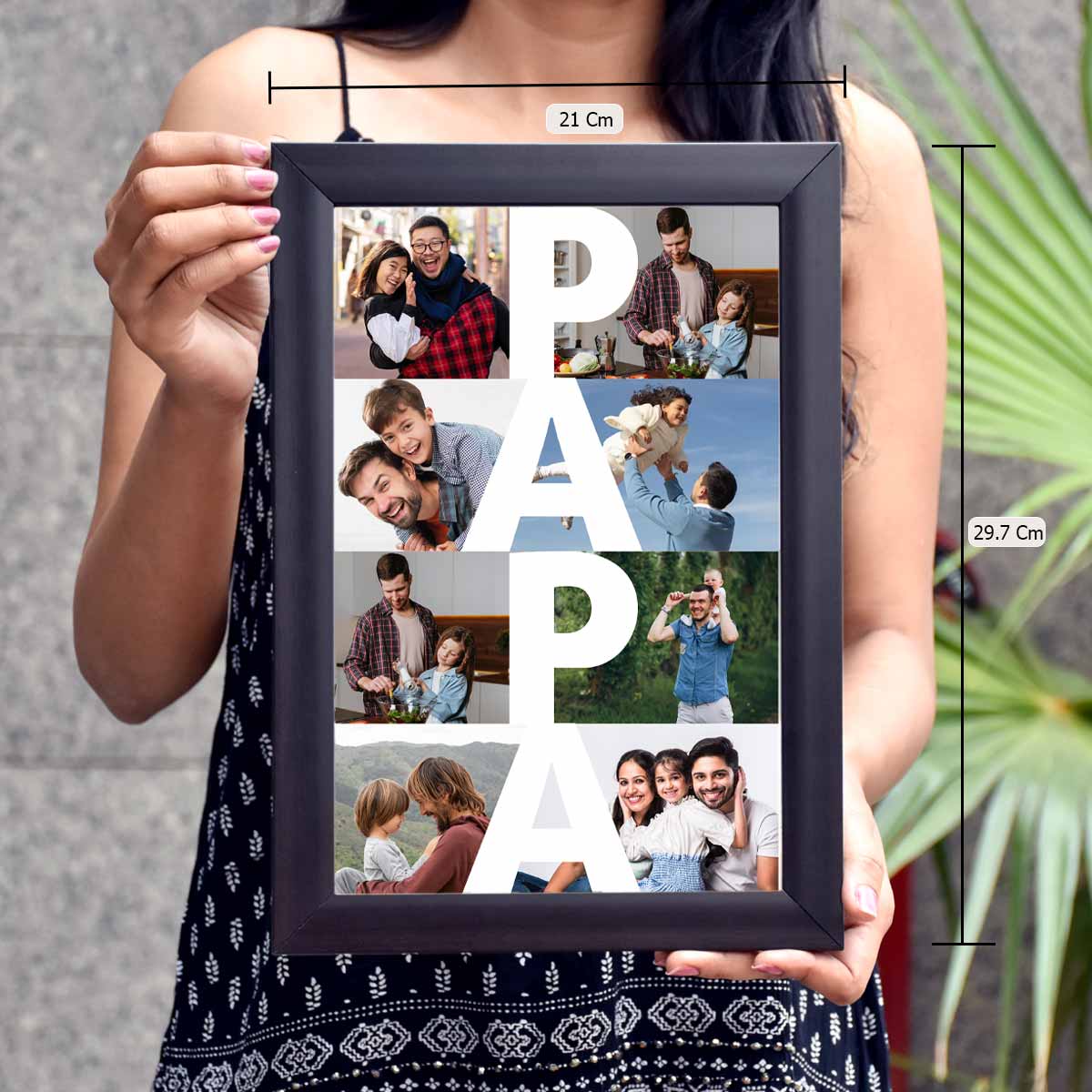 Customized Papa A4 Wall Poster Frame Gift For Father's Day 3