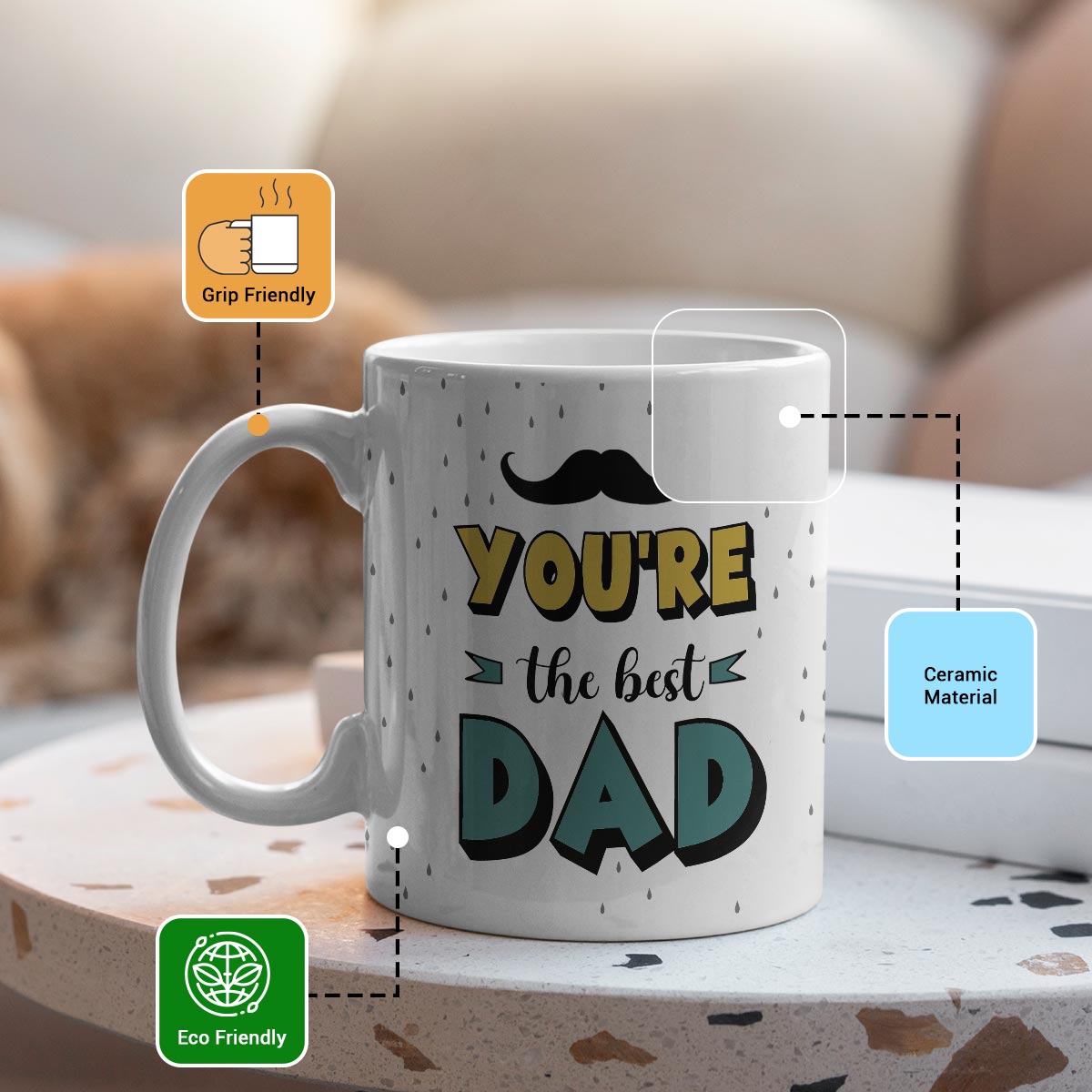 Best Dad & Best Mom Coffee Mug Gift For Mom & Dad 10