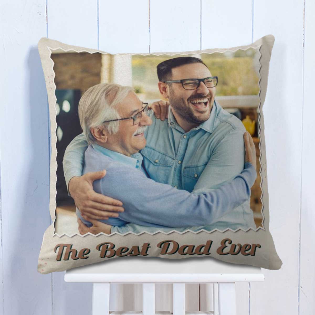 Customized Best Dad Ever Cushion Gift For Father's Day 5