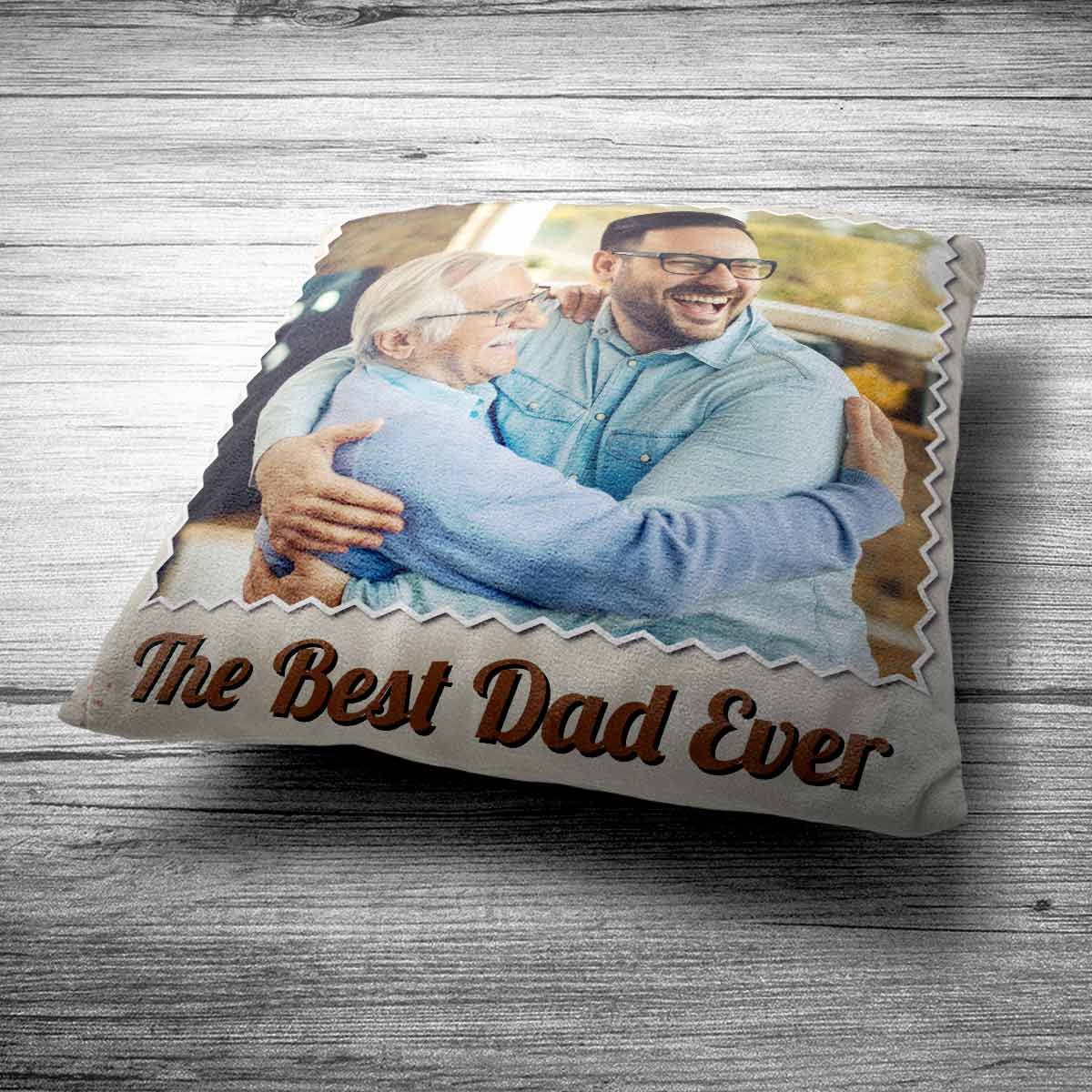 Customized Best Dad Ever Cushion Gift For Father's Day 6