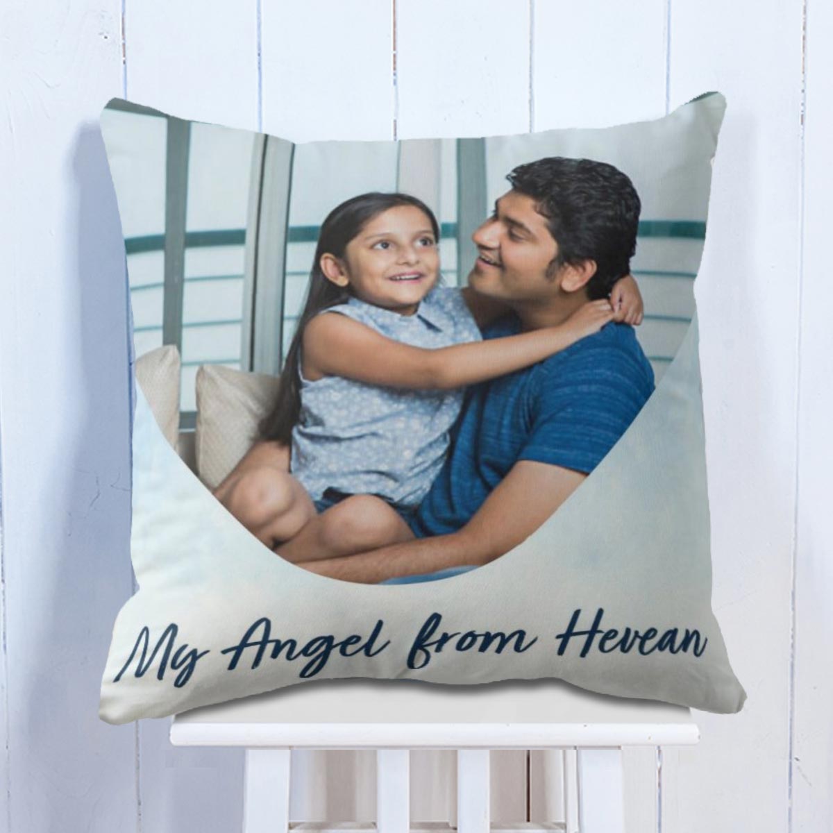 Customized My Angel From Heaven Cushion Gift For Dad 1