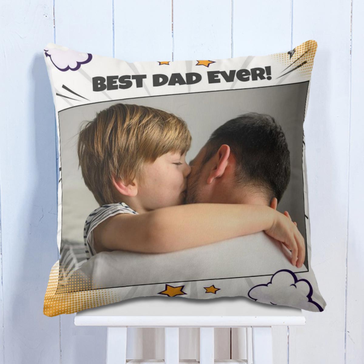 Personalized Best Dad Ever Cushion Gift For Father's Day 1