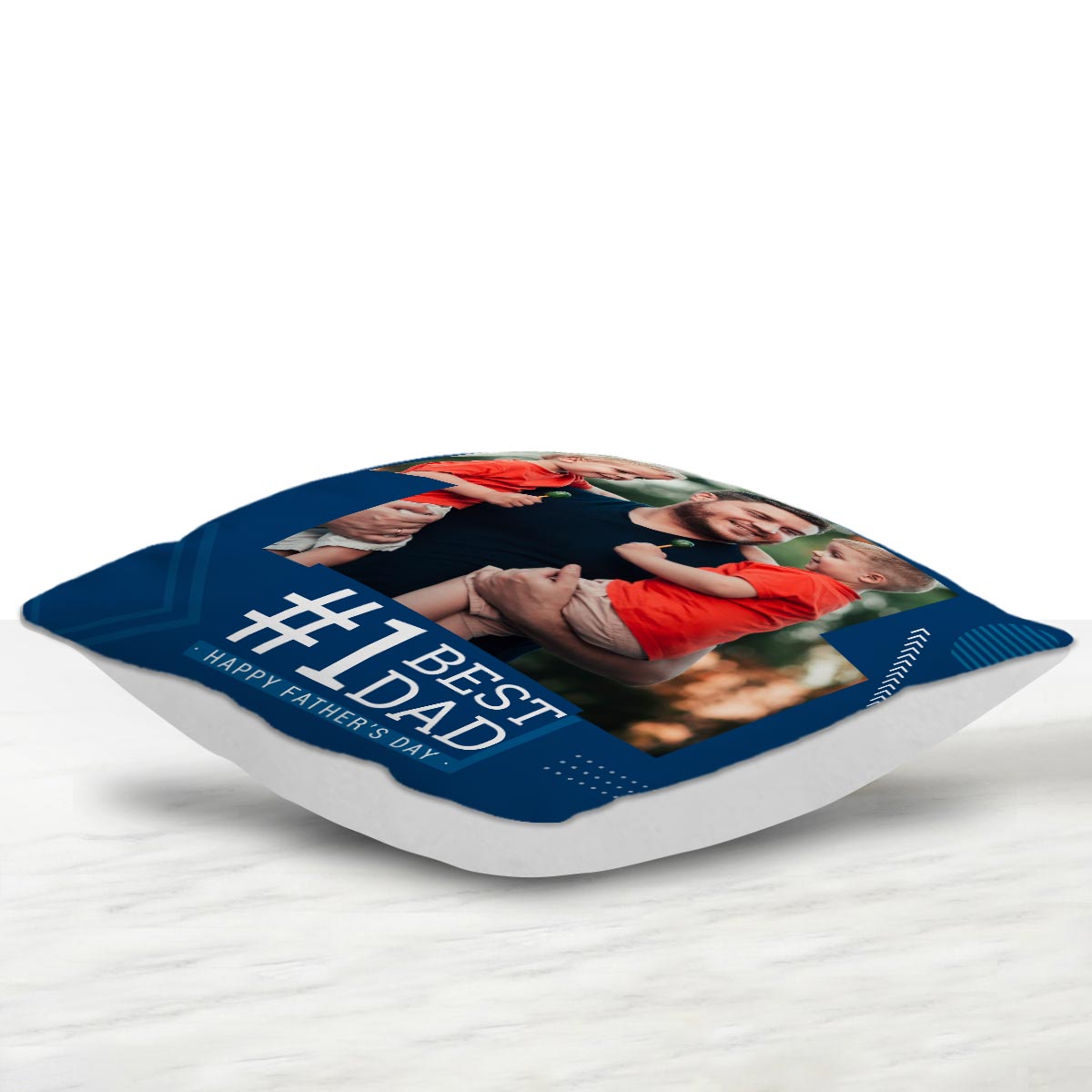 Personalized #1 Dad Cushion Gift For Father's Day 2