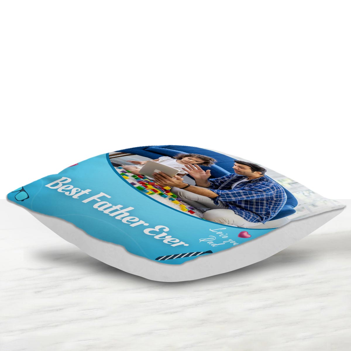 Personalized Best Father Ever Cushion Gift For Father's Day 2