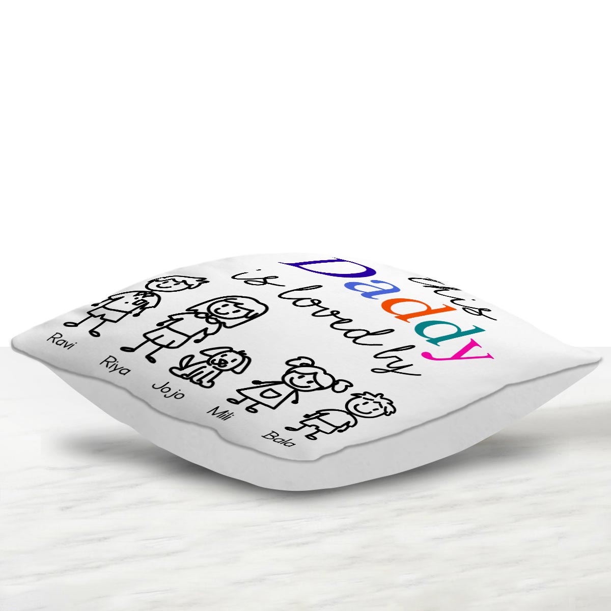 Personalized Daddy Is Loved Cushion Gift For Dad 2