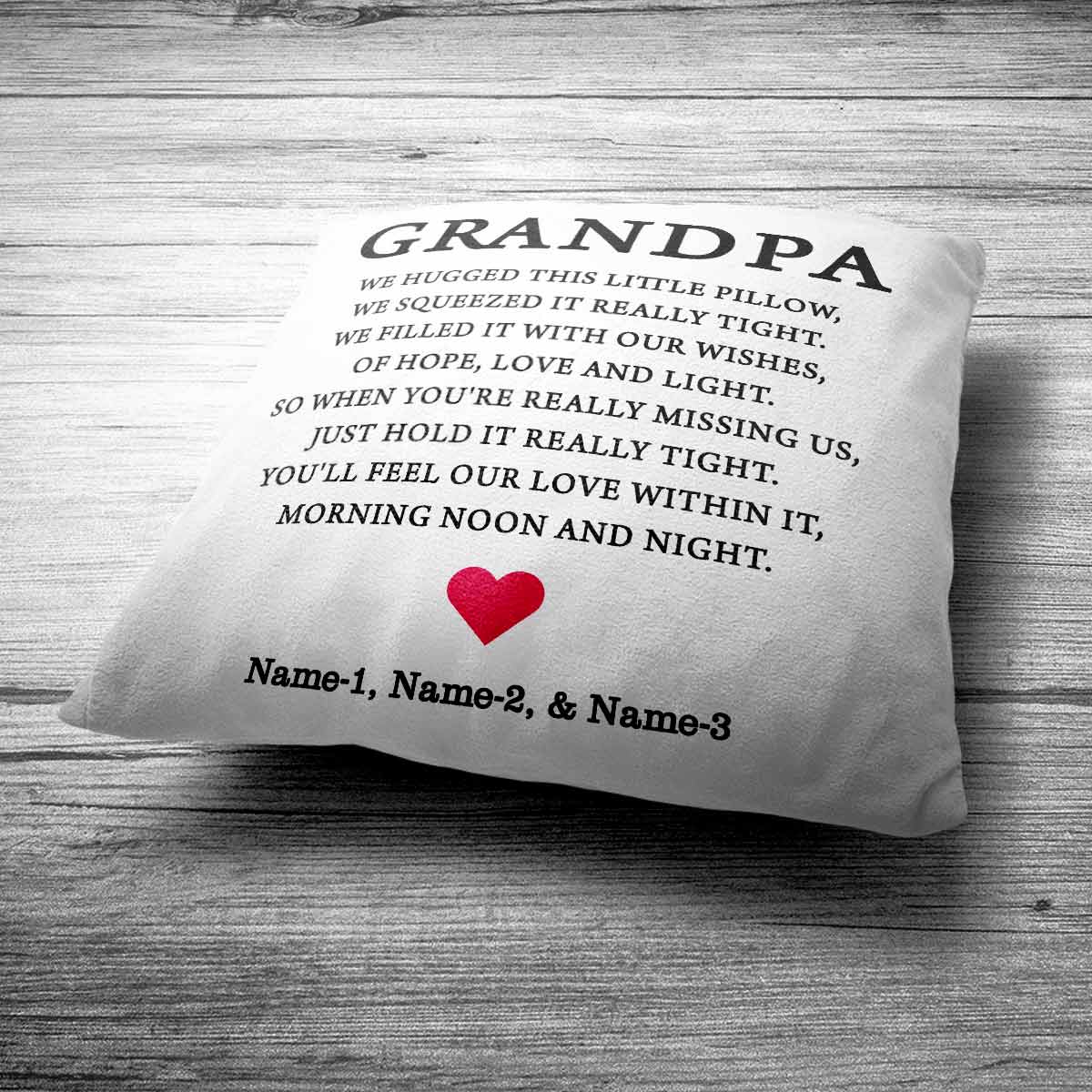 Customized Dada We Hugged This Cushion Gift For Grandpa