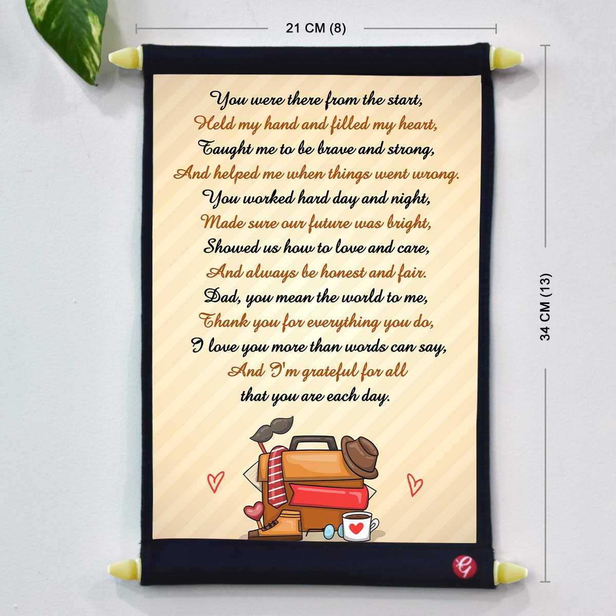 Grateful To You Dad Scroll Gift For Father's Day 6