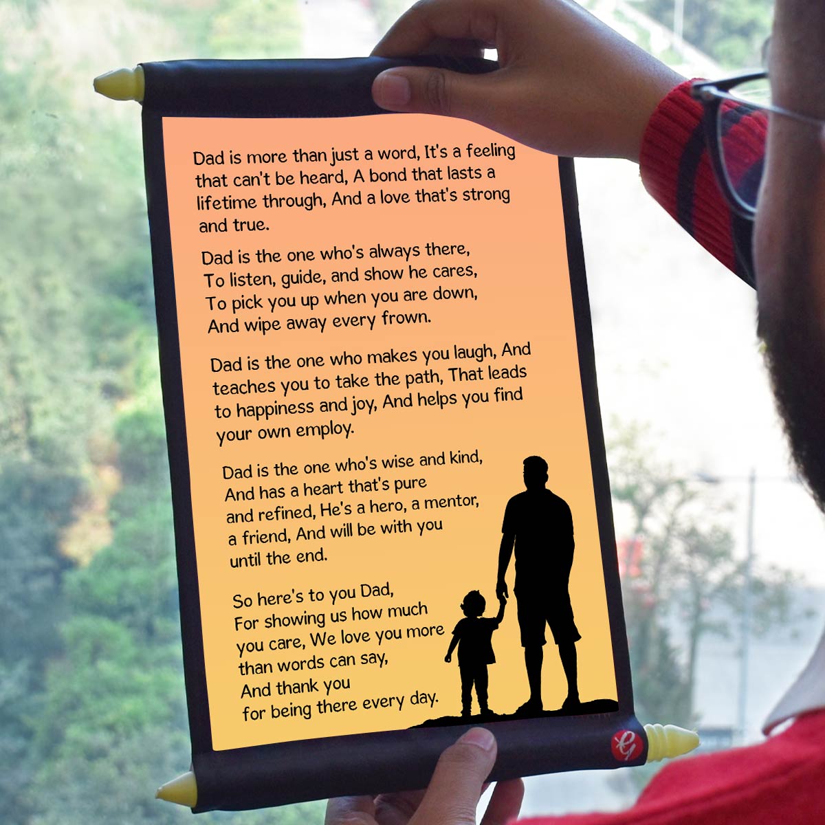Message For Dad Scroll Gift For Father's Day 1