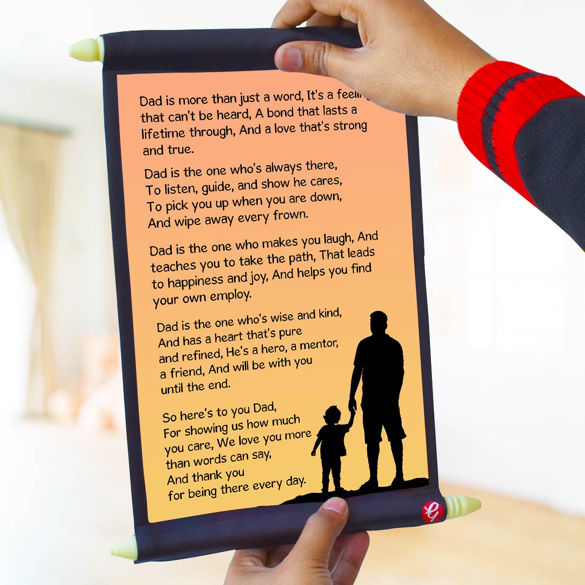 Message For Dad Scroll Gift For Father's Day-2
