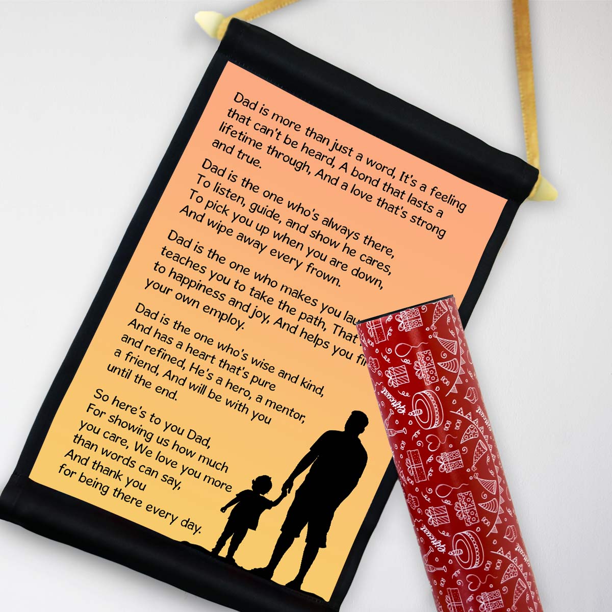 Message For Dad Scroll Gift For Father's Day-4