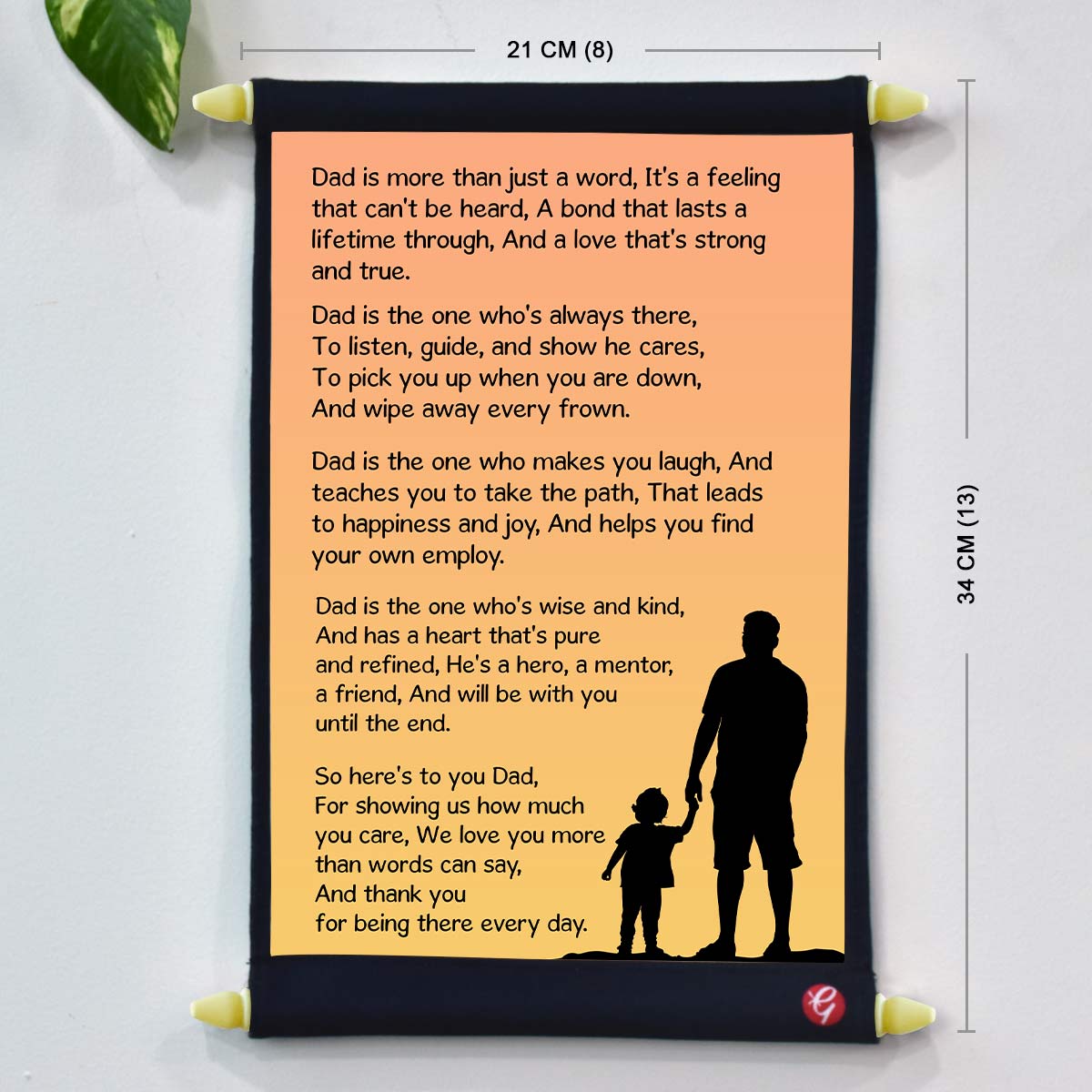 Message For Dad Scroll Gift For Father's Day-6