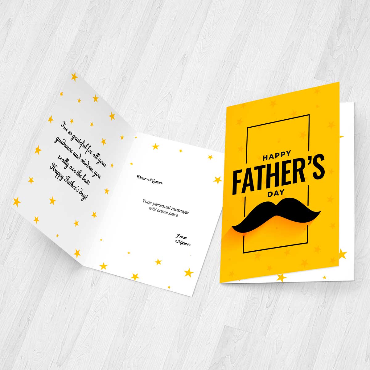 Personalized Happy Father's Day Greeting Card Gift For Dad 2