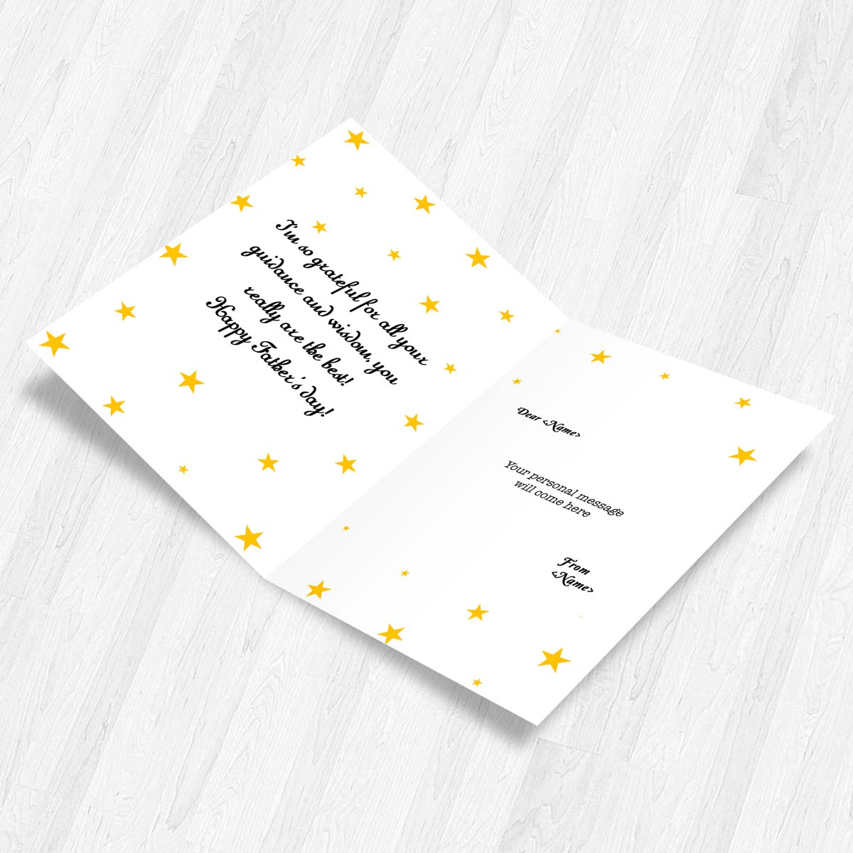 Personalized Happy Father's Day Greeting Card Gift For Dad 3
