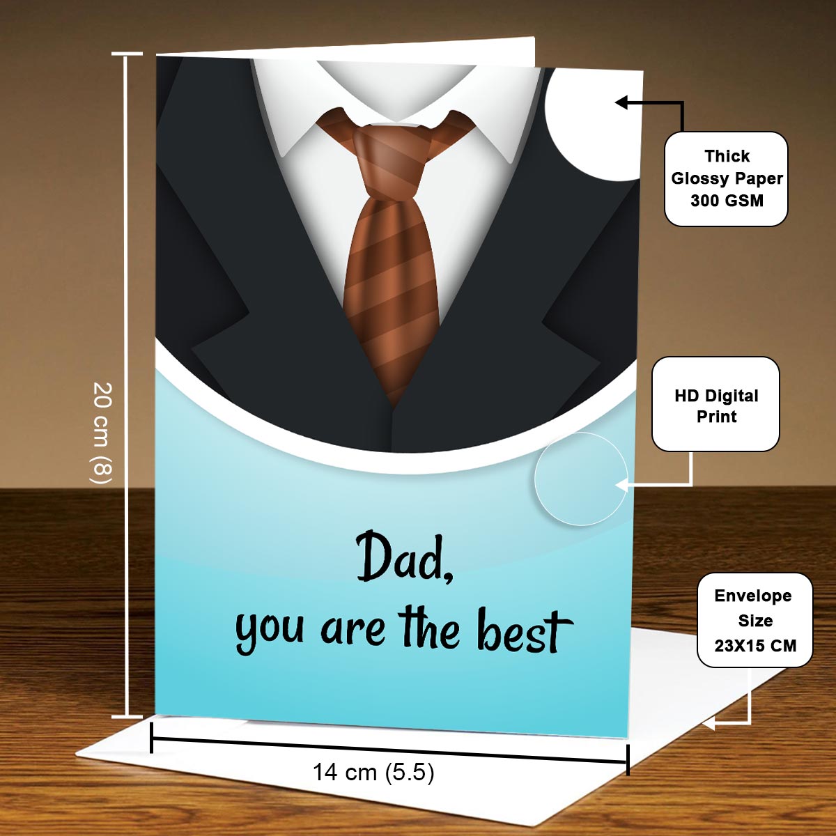 Customized Dad You Are The Best Greeting Card Gift For Father's Day 4
