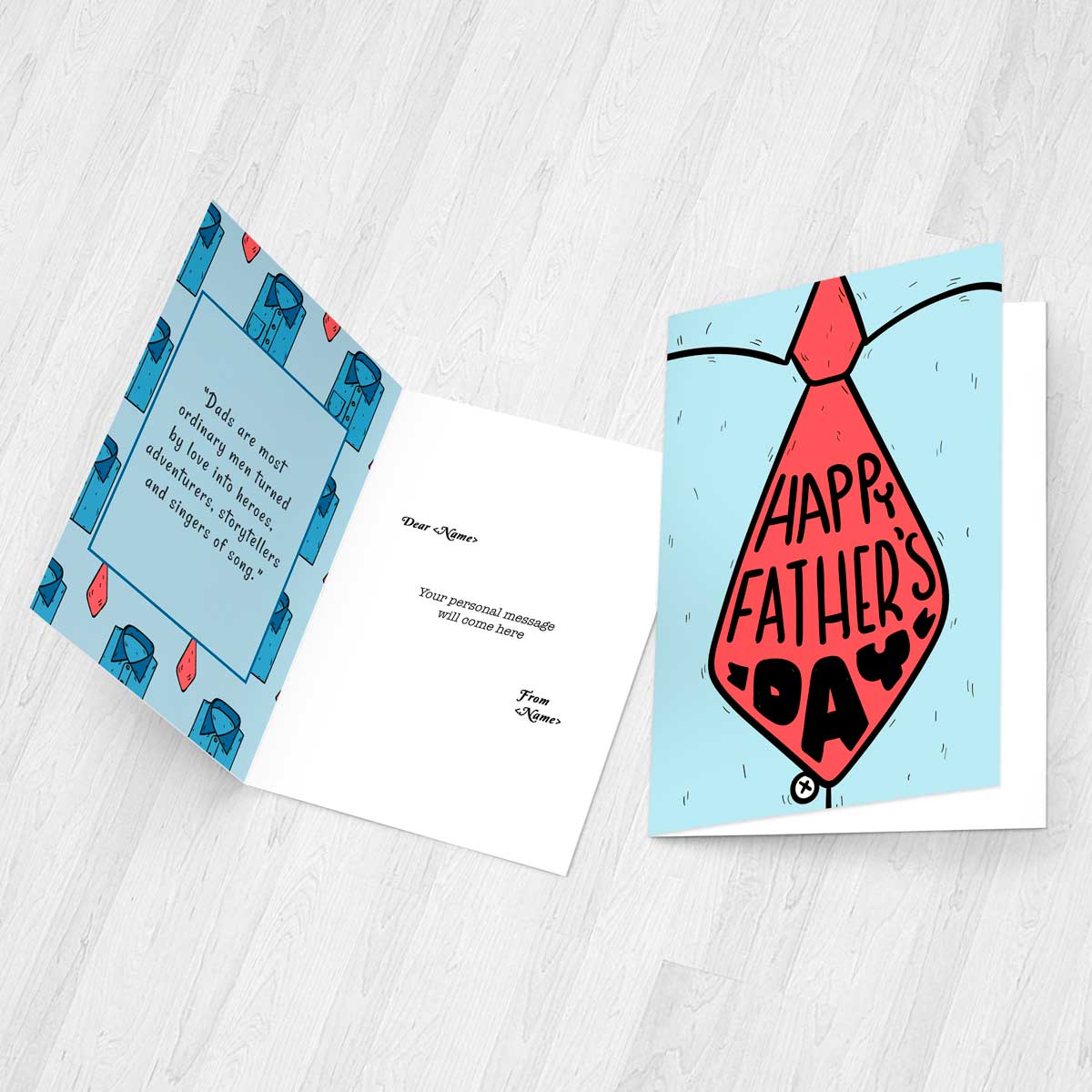 Customized Happy Father's Day Greeting Card Gift For Dad 2