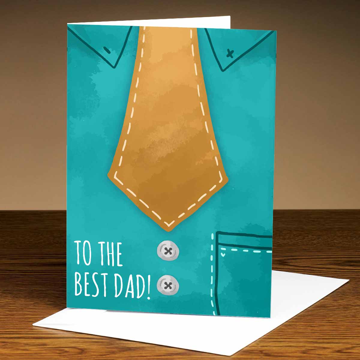 Customized To The Best Dad Greeting Card Gift For Father's Day 1