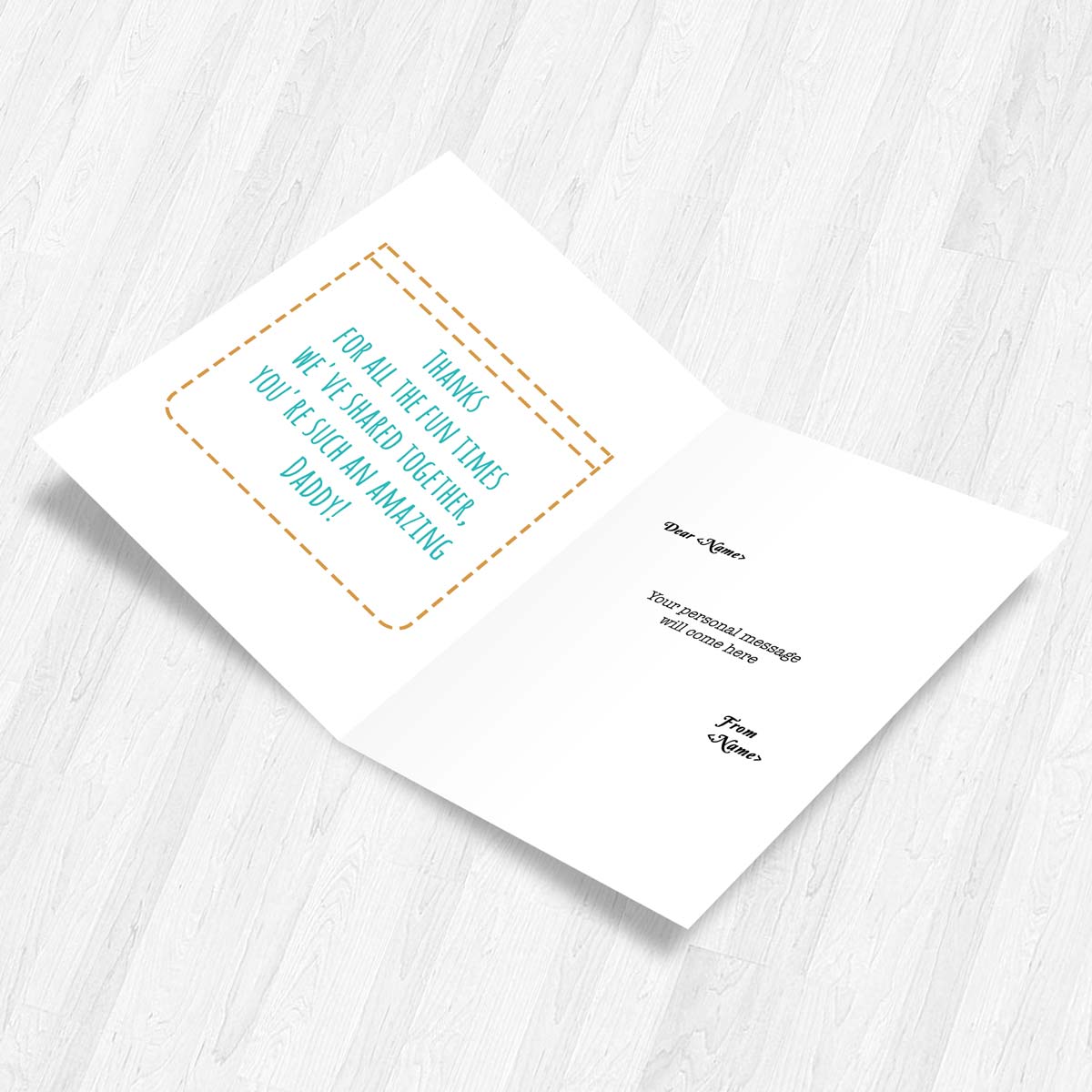 Customized To The Best Dad Greeting Card Gift For Father's Day 3