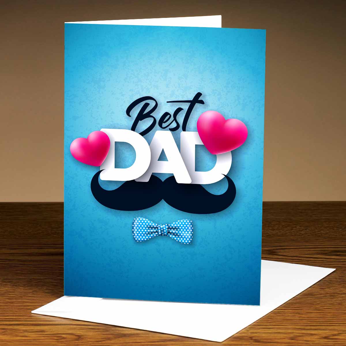Customized Best Dad Greeting Card Gift For Father's Day 1