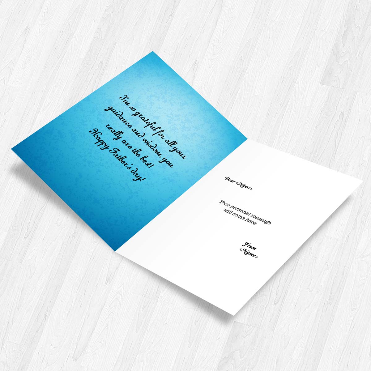 Customized Best Dad Greeting Card Gift For Father's Day 3