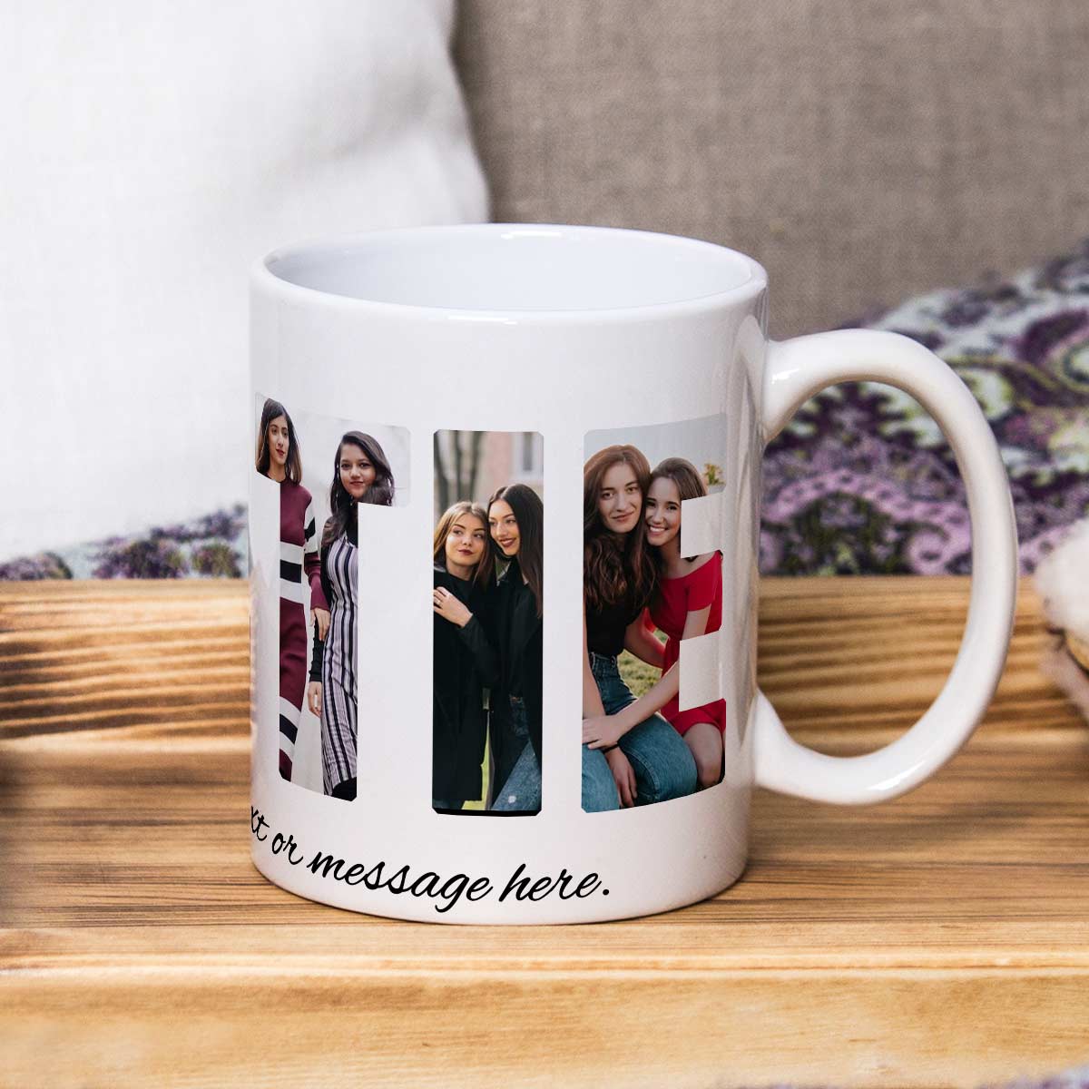 Personalised Love You Bestie Coffee Mug