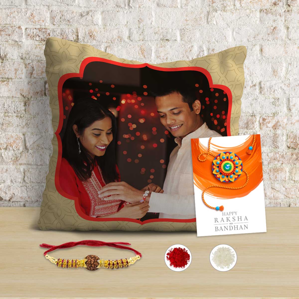 Personalised Rakhi Cushion