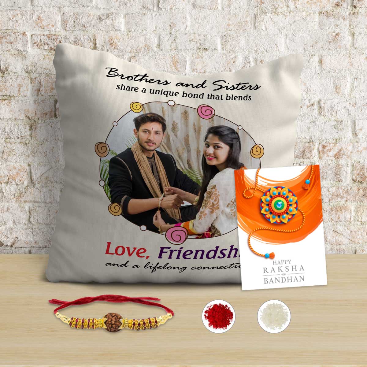 Personalised Brother & Sister Lifelong connection Cushion