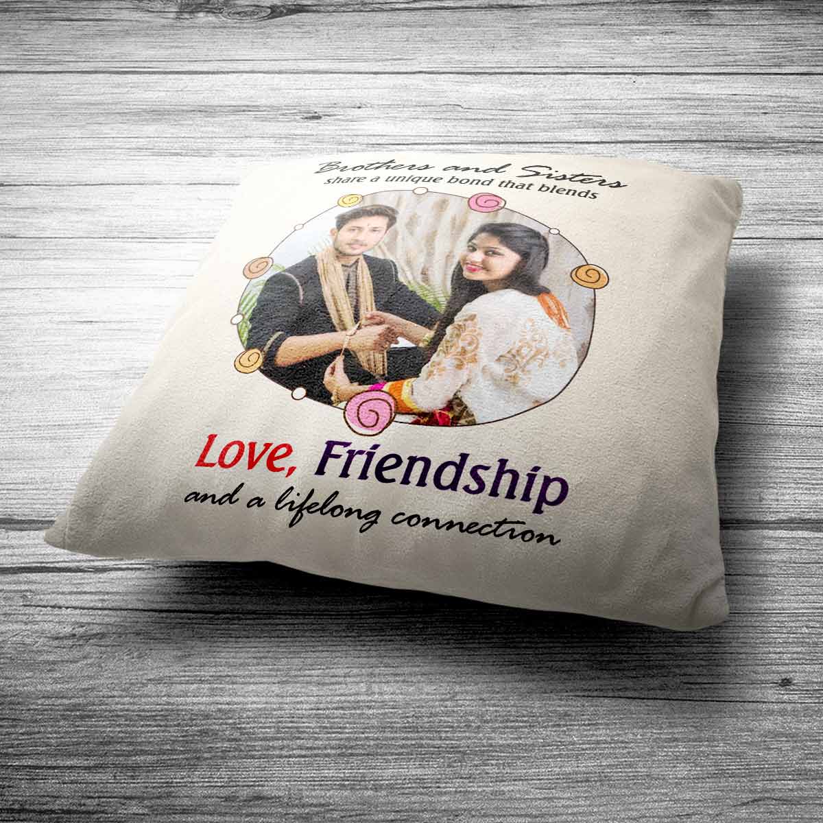 Personalised Brother & Sister Lifelong connection Cushion